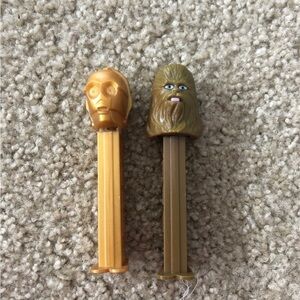 Star Wars Character C3PO & Chewbacca Pez Dispensers